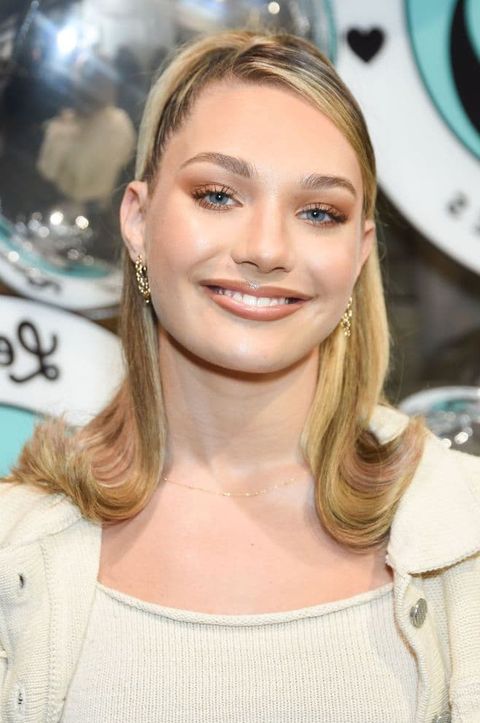 Parted High Ponytail