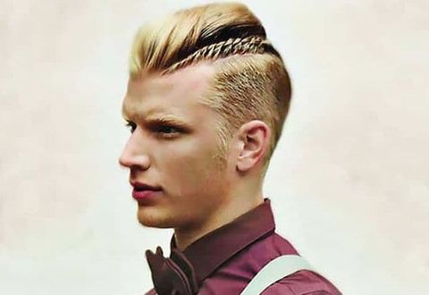 Braided Mohawk with Shaved Sides