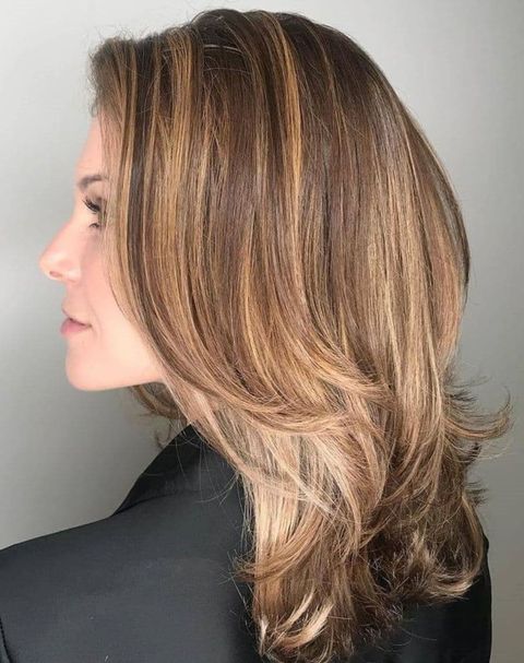 Mid-length balayage hair