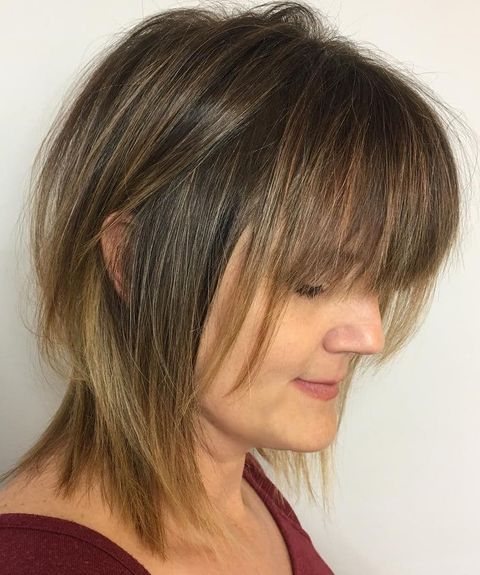 Shag haircuts with bangs