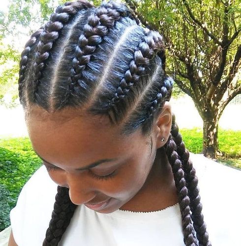 Mohawk ghana braids