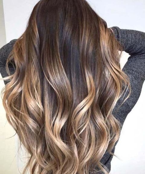 Long hairstyles with brown ombre hair color