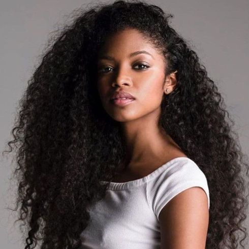 Curly long hairstyles for black girls