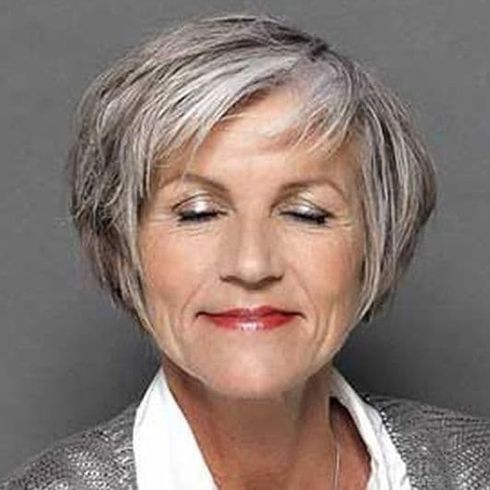 Short bob hair over 60