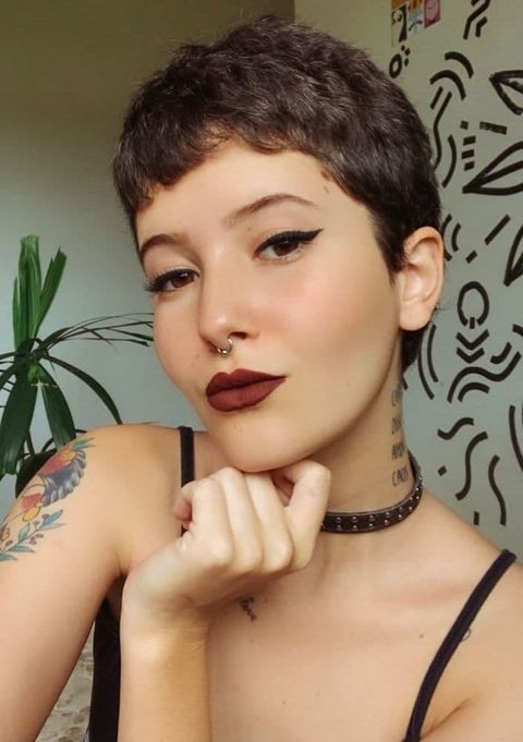 Wavy Pixie cut