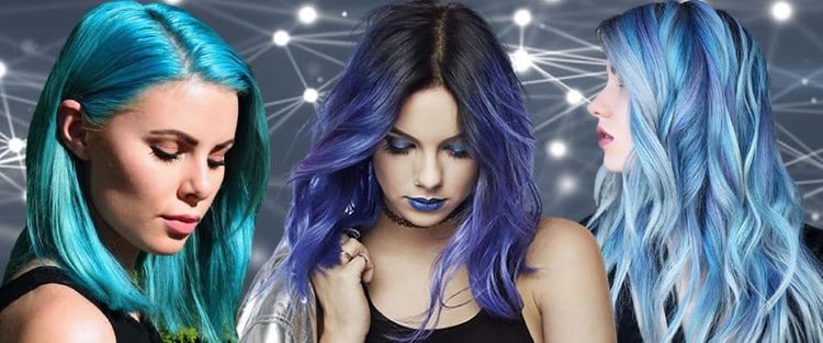 Blue hair color shades