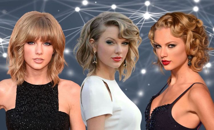 Taylor Swift's hai colors and haircuts, hairstyles 2021-2022