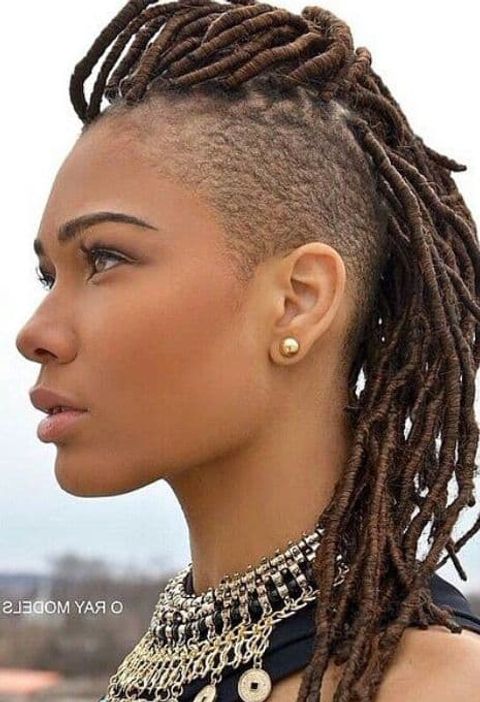 Undercut dreadlock long hair for women in 2021-2022