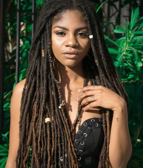 Very long dreadlock hairstyle for girls in 2021-2022