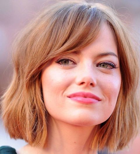 Fine hair bob haircut for square faces