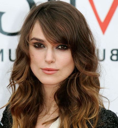Long wavy hairstyles for square faces