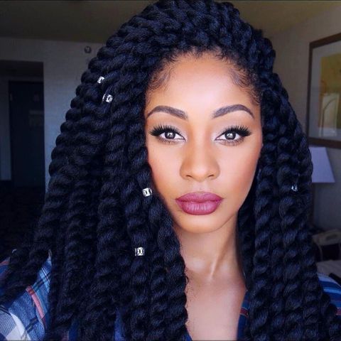 Crochet braids with beads