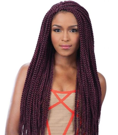 Very long hair with crochet braids