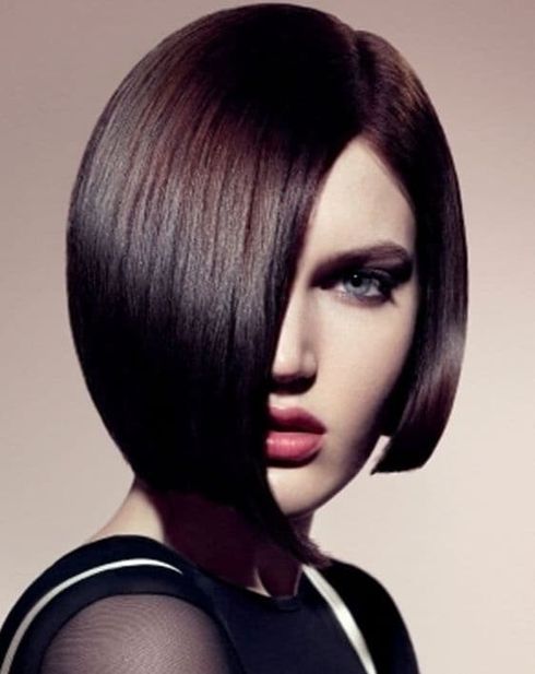 Asymmetrical long bob haircuts 2022-2023