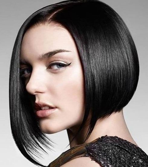 Asymmetrical long bob haircuts 2022-2023