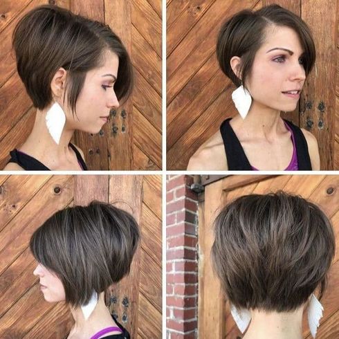 Asymmetrical short bob haircuts 2022