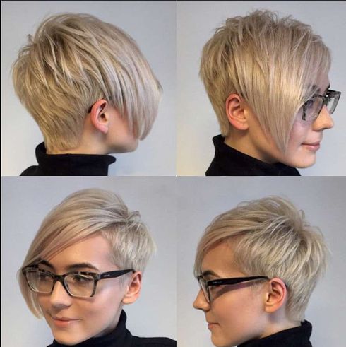 Asymmetrical pixie hair 2022