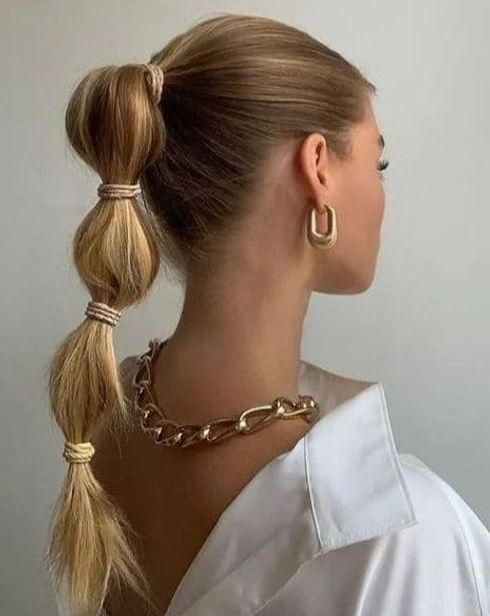 What is a bubble ponytail?