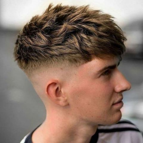 Messy undercut short hair for teenage guys in 2021-2022