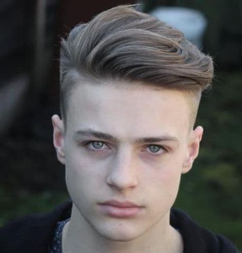 Side swept undercut haircut for teenage guys 2021-2022