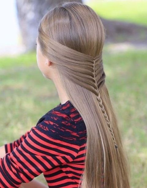 Chic long hair with braids 2021-2022