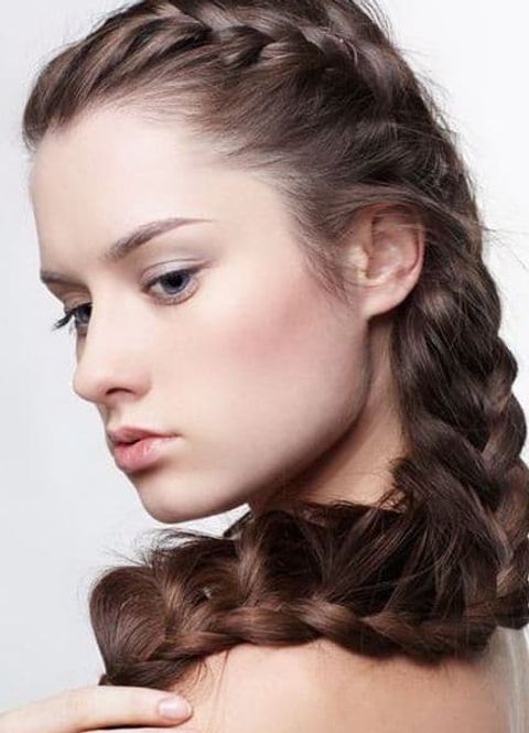 Side braids long hair 2021-2022