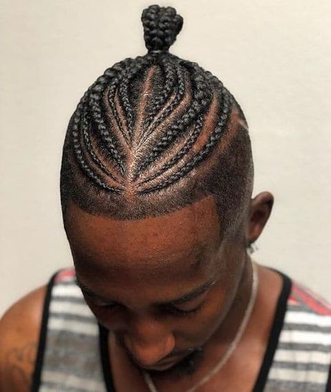 Bun braids for black men 2021-2022