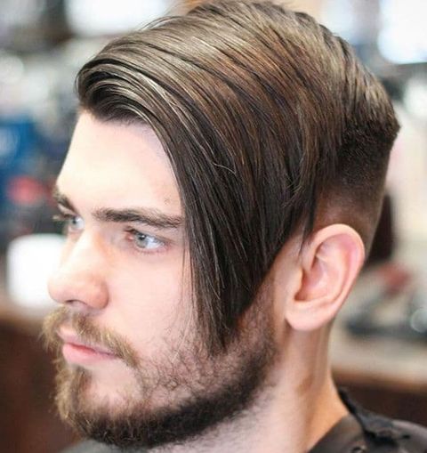 Layered long undercut with bangs for men in 2021-2022