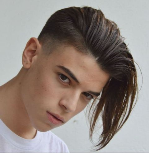 Long bangs undercut for guys in 2021-2022