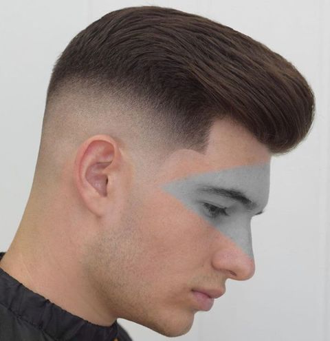 Straight hair low fade haircut for men in 2021-2022