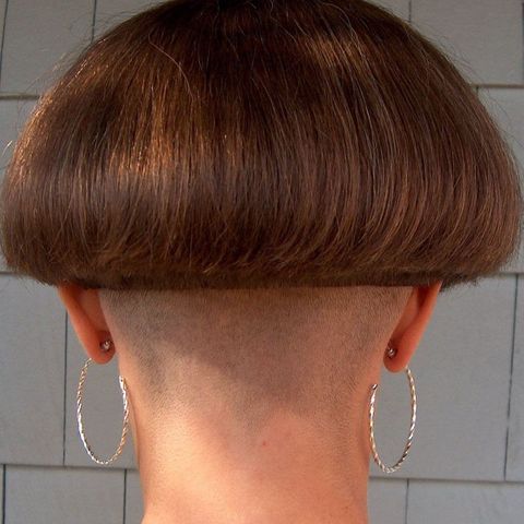 Back undercut short bob for women 2021-2022