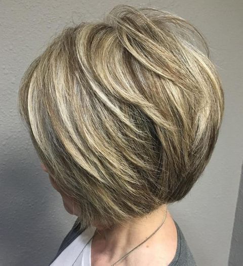 Layered short cut for women over 60 in 2021-2022