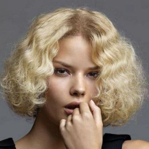 Center parted curly thin hair for women in 2021-2022