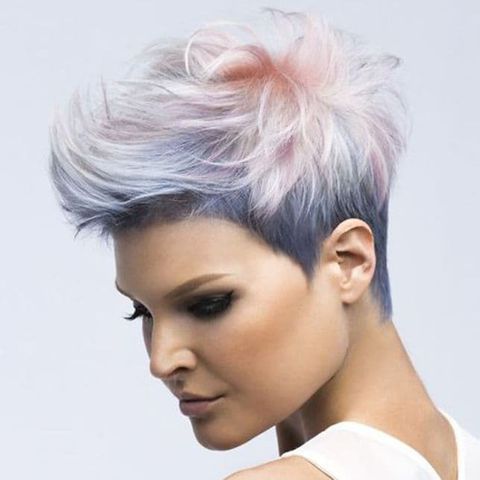 Platinum balayage short hair for women in 2021-2022