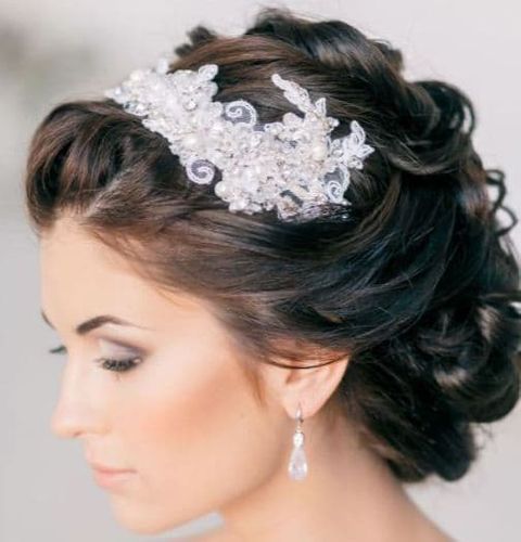 Hair Accessory Bun Hairstyle for Wedding 2021-2022