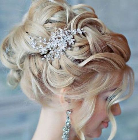 Updo wedding hair for bridal 2021-2022