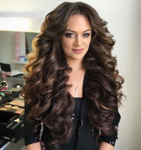 Very long wavy hairstyle for women in 2021-2022