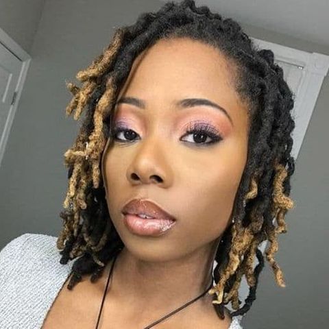 Balayage dreadlock bob style for women in 2021-2022