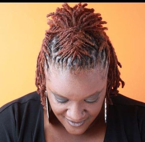 Side braids short dreadlock for women in 2021-2022