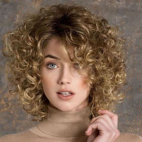 Bob haircuts with curls 2021-2022