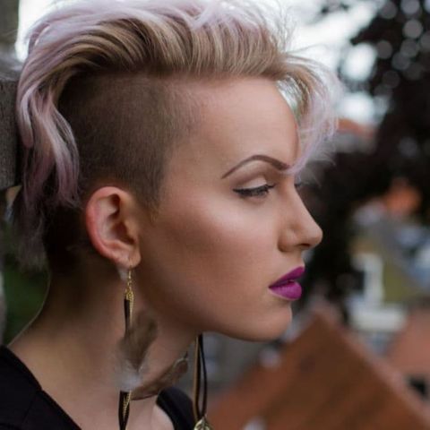 Fine hair undercut short hair for women in 2021-2022