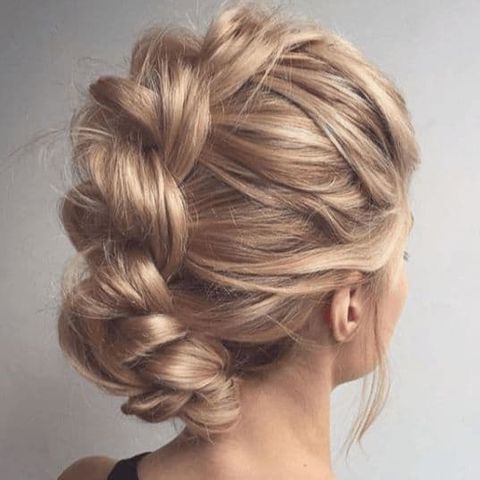 Back braids bun hair for women in 2021-2022