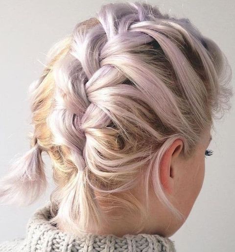 Braided short hair for women in 2021-2022