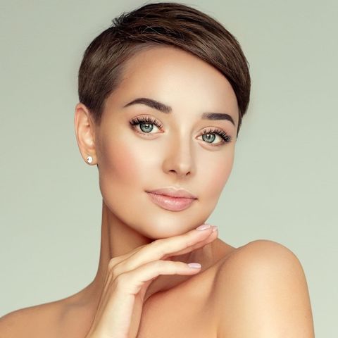 Side parted super short haircut for women in 2021-2022