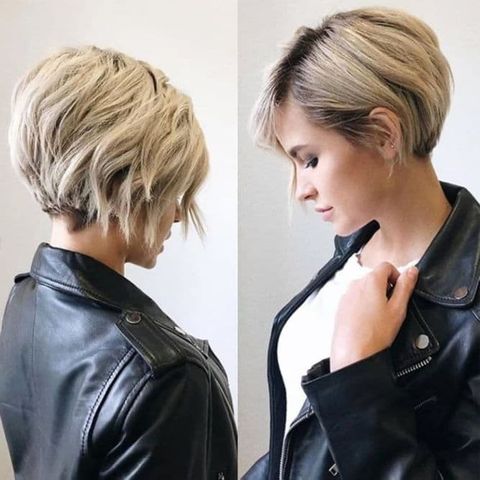 asymmetrical messy pixie