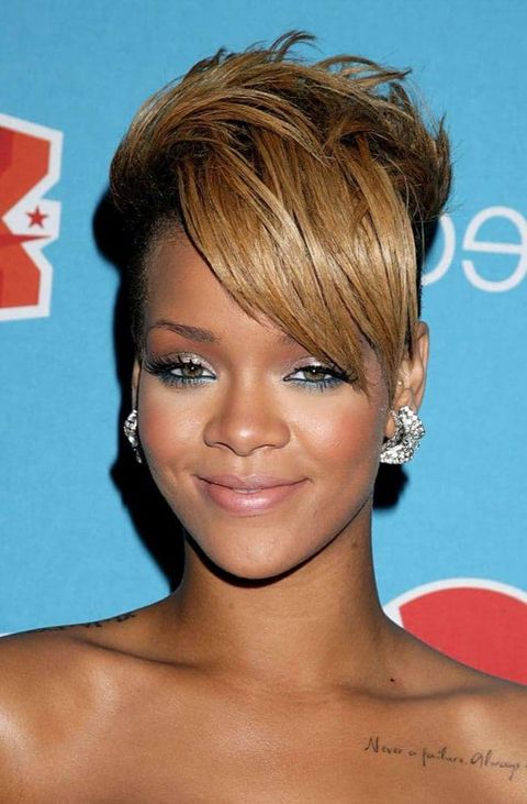 Rihanna undercut long pixie style