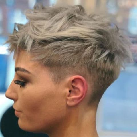 Messy pixie style for thick hair in 2021-2022