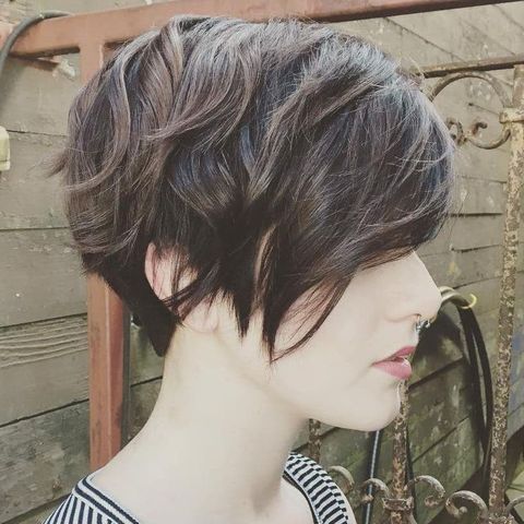 Wavy pixie cut for thick hair in 2021-2022