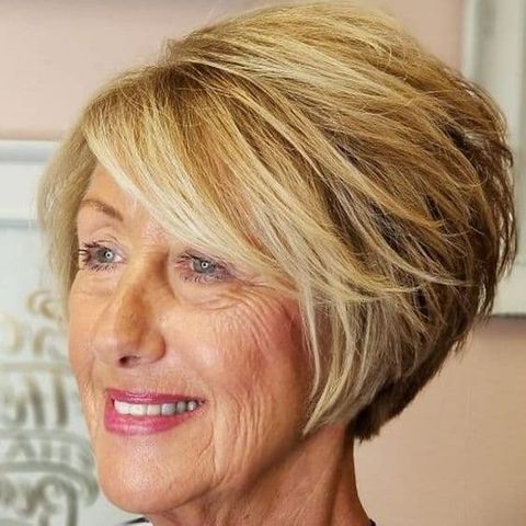 Bob haircut ideas for older women over 60 in 2021-2022