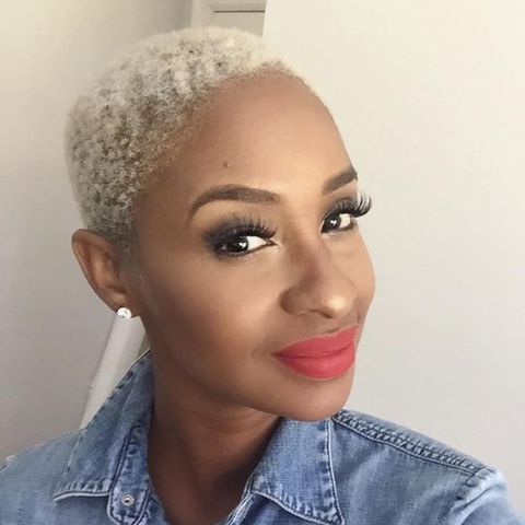 Blonde pixie natural hair 2021-2022